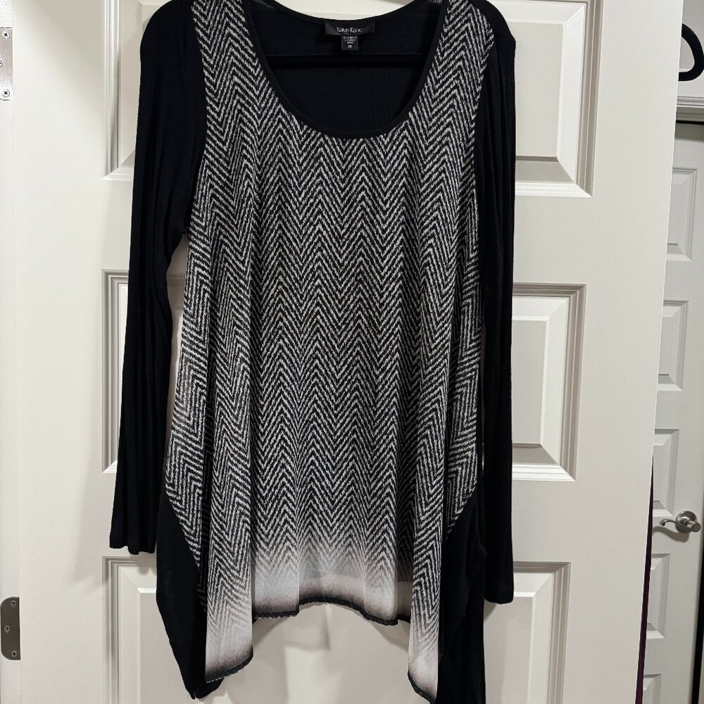 Karen Kane pullover tunic blouse in size XL